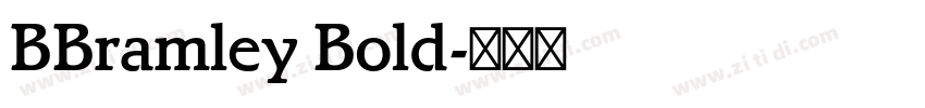 BBramley Bold字体转换
